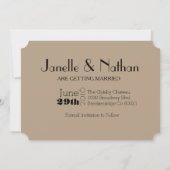 Art Deco Gatsby Save the Date | 12x18 Einladungska (Rückseite)