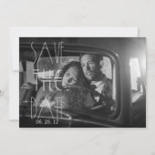 Art Deco Gatsby Save the Date | 12x18 Einladungska Einladung (Vorderseite)