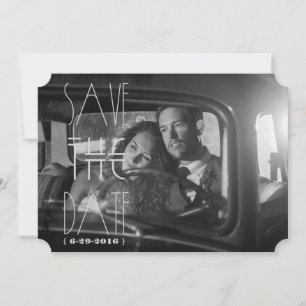 Art Deco Gatsby Save the Date   5x7 Einladungskart