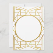 Art-Déco-Gatsby-Silvester-Party von 1920 lädt ein Einladung (Rückseite)