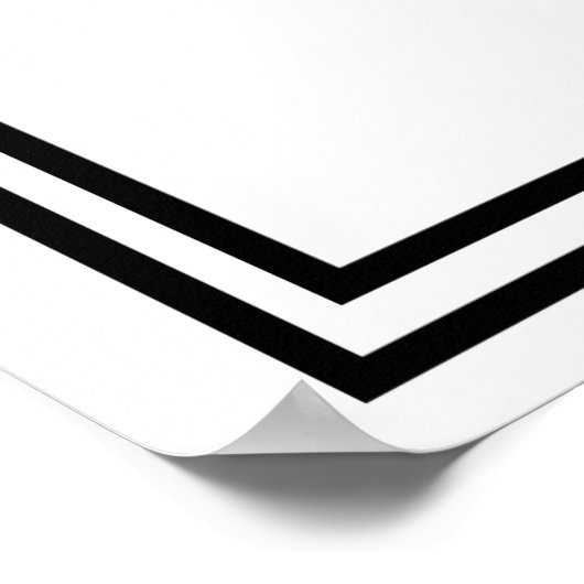 Art Deco Gatsby Stil Alkohol weiß und schwarz druc Poster (Ecke)