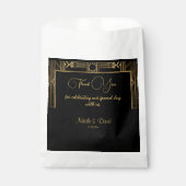 Art Deco Gatsby Wedding Geschenktütchen (Vorderseite)
