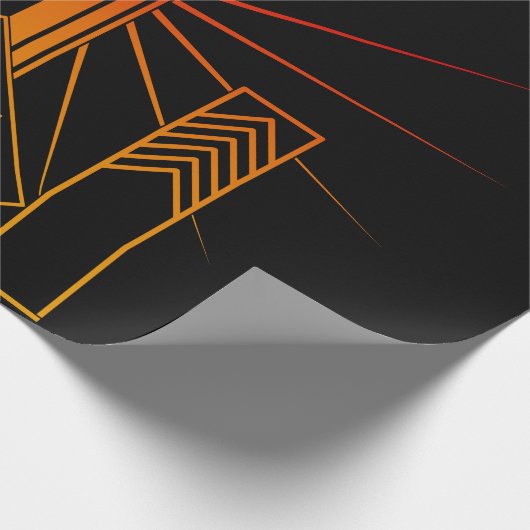 Art Deco Gebäude Geschenkpapier (Ecke)