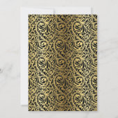 Art-Deco-Gebäude Hochzeitspaare Dusche Einladung (Rückseite)