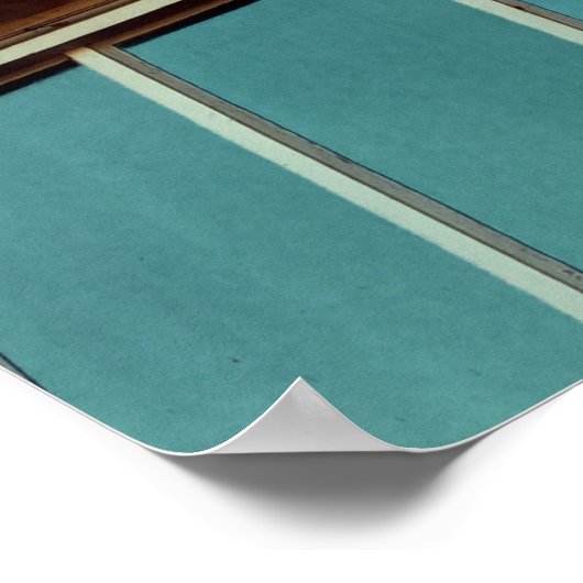 Art-Deco-Gebäude mit Wendeltreppe Poster (Ecke)