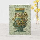 Art Deco Geburtstagskarte Karte (Gelbe Blume)