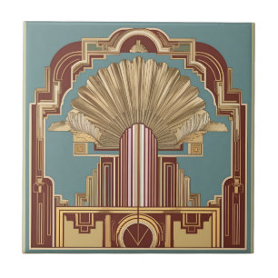 Art Deco gekrönte Struktur Keramikfliese