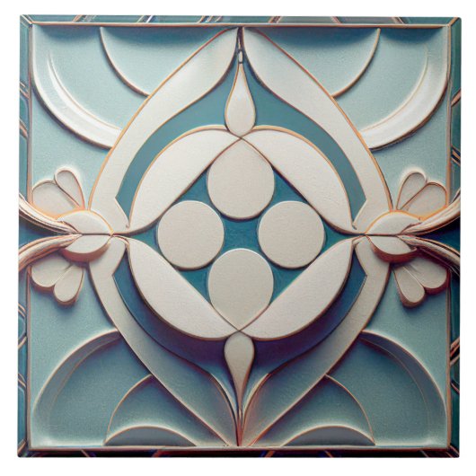 Art Déco Gemusterte Mauer Deco - Wine Bar Jugendst Fliese (Vorderseite)