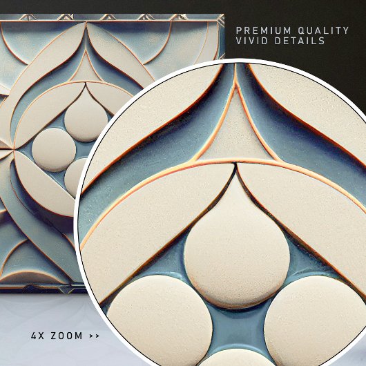 Art Déco Gemusterte Mauer Deco - Wine Bar Jugendst Fliese