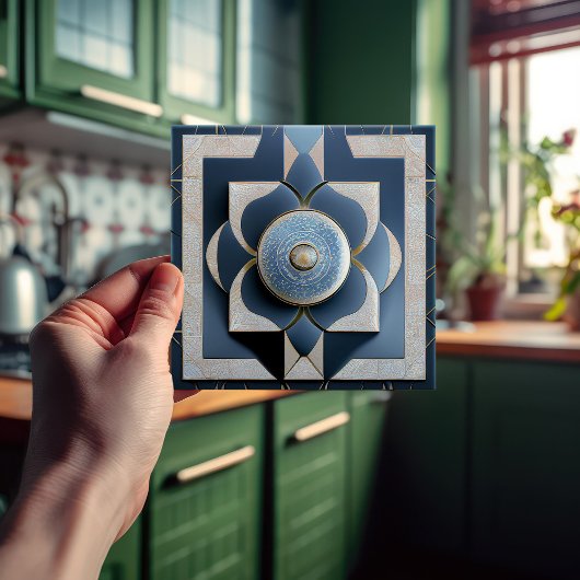 Art Déco Gemusterte Mauer Deco - Wine Bar Jugendst Fliese