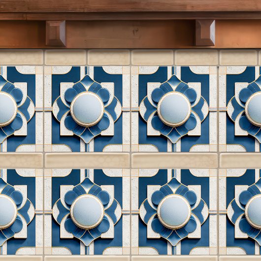 Art Déco Gemusterte Mauer Deco - Wine Bar Jugendst Fliese