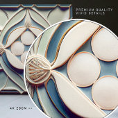 Art Déco Gemusterte Mauer Deco - Wine Bar Jugendst Fliese