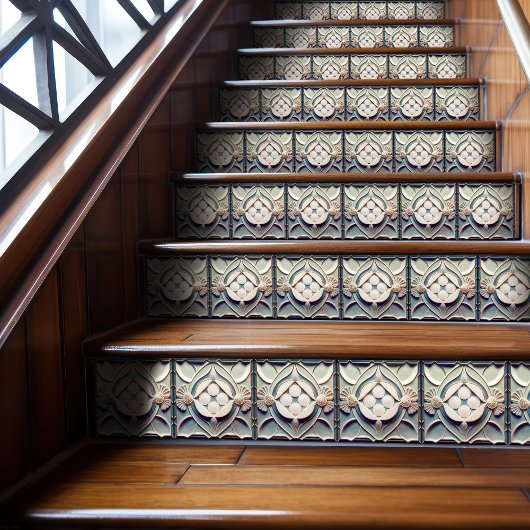 Art Déco Gemusterte Mauer Deco - Wine Bar Jugendst Fliese