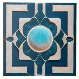 Art Deco gemusterte Wanddekoration Art Nouveau Fliese
