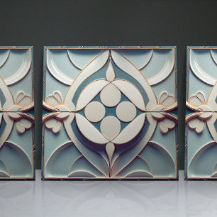 Art Deco gemusterte Wanddekoration Art Nouveau Ker Fliese