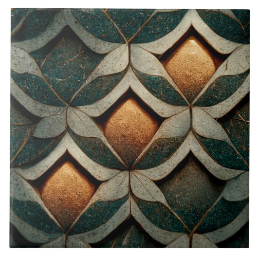 Art Deco Gemusterte Wine tasting in der Fattoria M Fliese (Vorderseite)