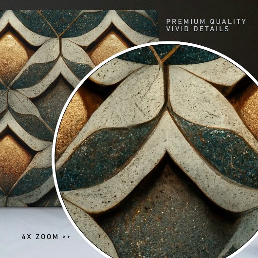 Art Deco Gemusterte Würfel Vier Deko Art Nouveau Fliese