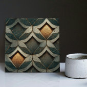 Art Deco Gemusterte Würfel Zwei blaue Deko Art Nou Fliese