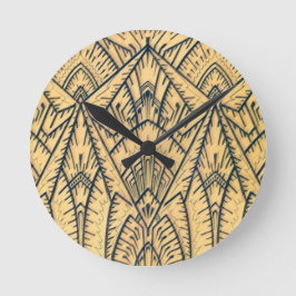 Art Deco Geo Architekt Runde Wanduhr