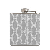 Art Deco Geo Flask Flachmann (Rückseite)