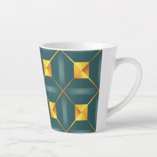 Art Deco Geometric 12oz Latte-Tasse Milchtasse