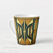 Art Deco Geometric 12oz Tasse (Linke Ecke)