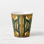 Art Deco Geometric 12oz Tasse (Vorderseite)