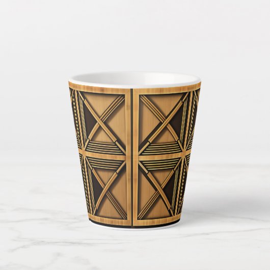 Art Deco Geometric 12oz Tasse (Vorderseite)