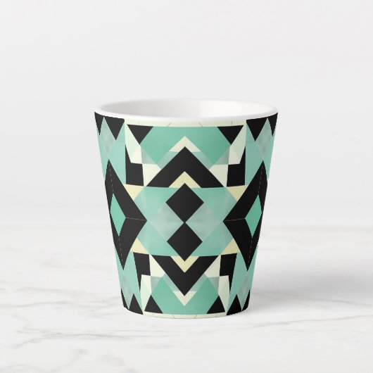 Art Deco Geometric 12oz Tasse (Vorderseite)