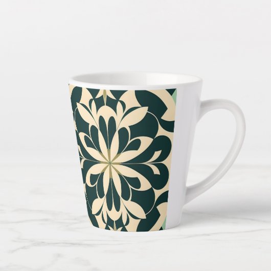 Art Deco Geometric 12oz Tasse (Rechts)