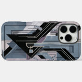 Art Deco Geometric Abstrakt iPhone Case (Rückseite (Horizontal))