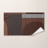 Art Deco Geometric Art - Brauntöne und Grau Badhandtuch Set (Handtuch)