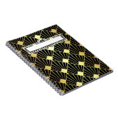 Art Deco Geometric Blank Planner/Kalender Notizblock (Rechte Seite)