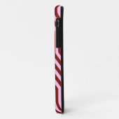 Art Deco Geometric - bordeauxrot und rosa Case-Mate iPhone Hülle (Hinten/Links)