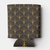 Art Deco Geometric Circles-Muster Dosenkühler (Rückseite)