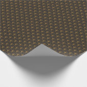 Art Deco Geometric Circles-Muster Geschenkpapier (Ecke)