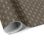 Art Deco Geometric Circles-Muster Geschenkpapier (Rolleneckpunkt)