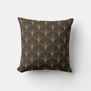 Art Deco Geometric Circles-Muster Kissen