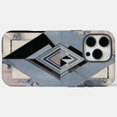 Art Deco Geometric Diamond iPhone Case (Rückseite (Horizontal))