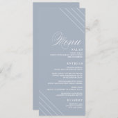 Art Deco Geometric Diamond Wedding Menu Card Menükarte (Vorne/Hinten)