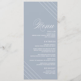 Art Deco Geometric Diamond Wedding Menu Card Menükarte