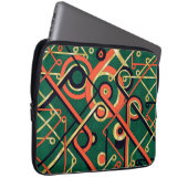 Art Deco Geometric Elegante Laptopschutzhülle (Vorne Rechts)