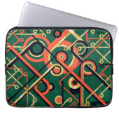 Art Deco Geometric Elegante Laptopschutzhülle (Vorderseite)