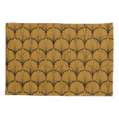 Art Deco Geometric Floral Textur Kissenbezug (Rückseite)