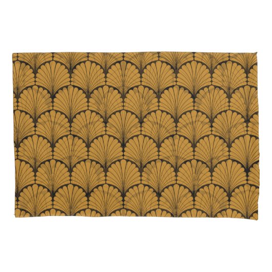 Art Deco Geometric Floral Textur Kissenbezug (Vorderseite)