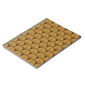 Art Deco Geometric Floral Textur Notizblock (Linke Seite)