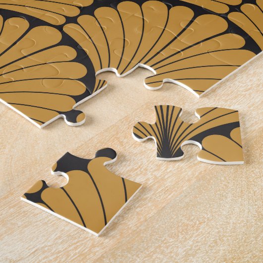 Art Deco Geometric Floral Textur Puzzle (Seite)