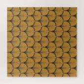 Art Deco Geometric Floral Textur Puzzle (Horizontal)