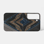Art Deco Geometric Glitzer Samsung Galaxy Hülle (Rückseite (Horizontal))