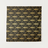 Art Deco Geometric Luxury Pattern Wandteppich (Vorderseite (Horizontal))